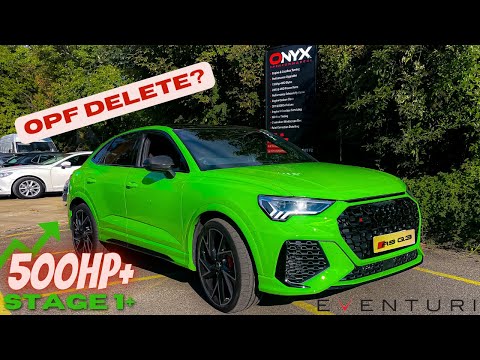 INSANE 2022 500hp+ Audi RSQ3 STG 1 Dyno Tuned + OPF DELETE - 4WD Rolling Road #sendit