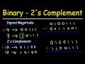 Binary Addition and Subtraction With Negative Numbers, 2's Complements & Signed Magnitude