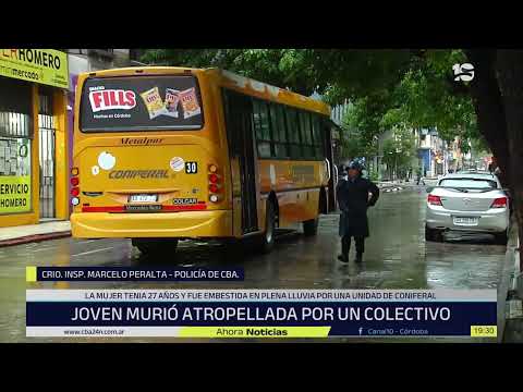 Tragedia en Córdoba: una mujer murió atropellada por un colectivo