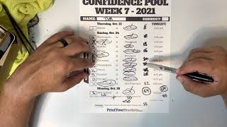 How to play weekly  pickem confidence pool style