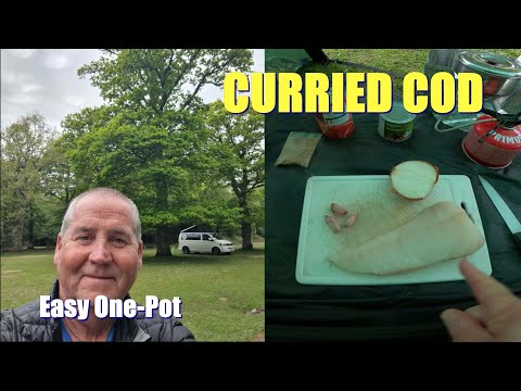 Easy One-Pot Curried Cod | Camp Cooking for Bicycle Touring