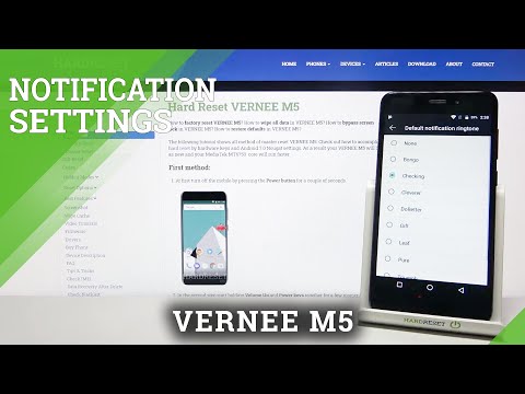 VERNEE M5 and Notifications Settings – Notification Sounds List