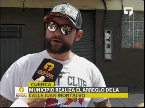 Municipio realiza el arreglo de calle Juan Montalvo