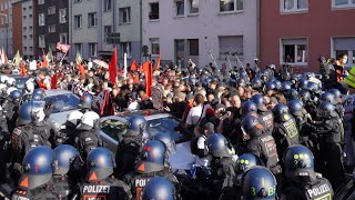 Polizeigewalt bei Rheinmetall-entwaffnen-Demo in Köln