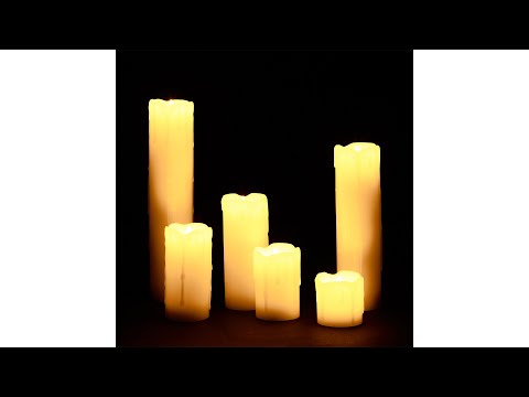 LED Kerzen 6er Set aus Echtwachs Anzahl Teile im Set: 6
