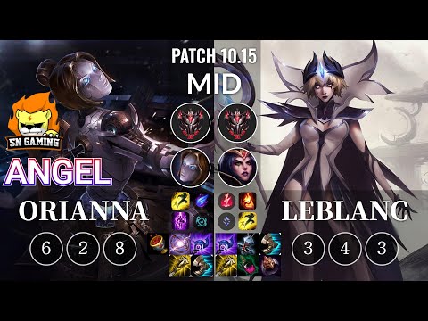 SN Angel Orianna vs LeBlanc Mid - KR Patch 10.15