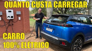 Quanto custa carregar carro 100% elétrico?