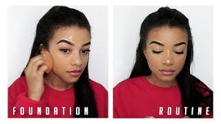 full coverage sweat, oil & cake proof foundation routine (cruelty free)