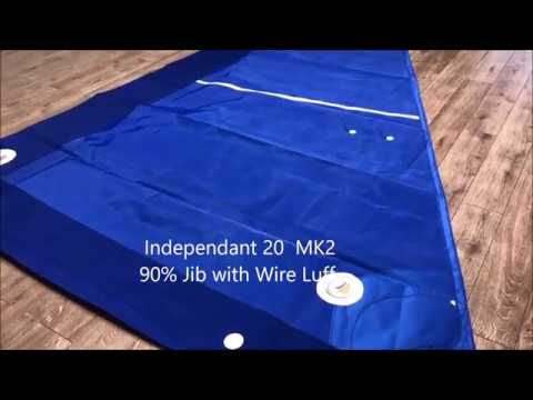 New Independent 20 Mk2 - 90% Furling Jib with Wire Luff