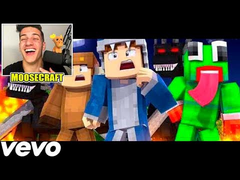 REACTING TO ♫"SQUADS PLAN" - Minecraft Parody of Gods Plan by Drake (Music Video) ♫