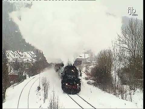 52 8075-5 kann auch laut - Winterplandampf am Rennsteig 2003