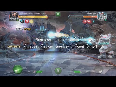 Nameless Thanos One-Shot w/ Captain America (Infinity War) | Marvel: Contest of Champions