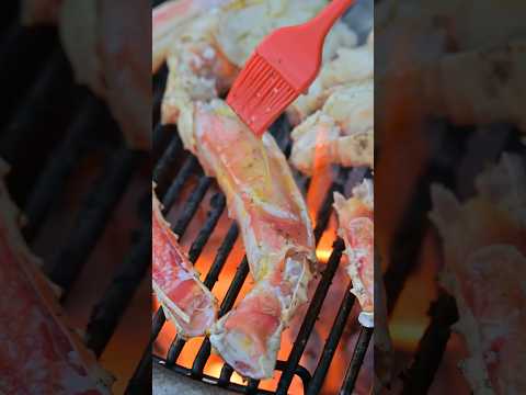 King Crab Legs Cooked on the Primo XL