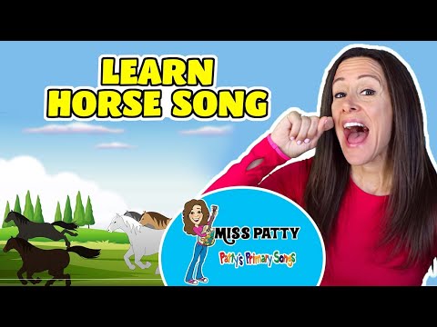 Learn Horse Song for Kids, Children, Toddlers 5 Horses Nursery Rhyme Songs Patty Shukla