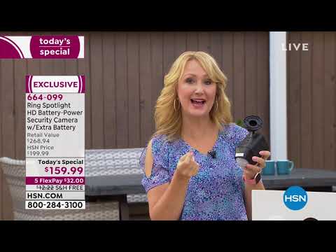 Ring Spotlight HD BatteryPower Security Camera with Extr...