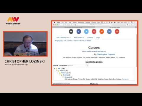 Mobile Warsaw #47 – Christopher Lozinski – Intro to ioscompanies.info