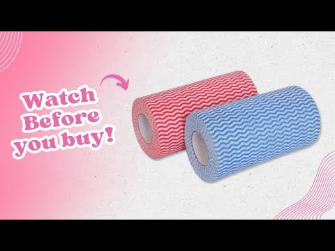 Non-Woven Reusable Kitchen Towel Roll Review - Kitchen cleaning hacks #amazonfinds