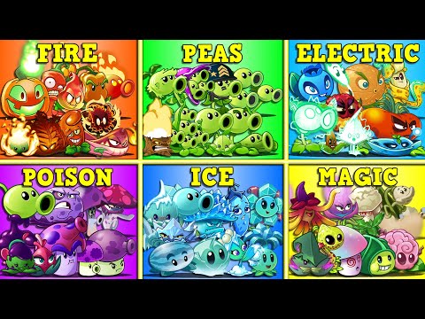All Plants 10 Team Family Plants Battlez - Who Will Win? - PvZ 2 Teams Plant Tournament