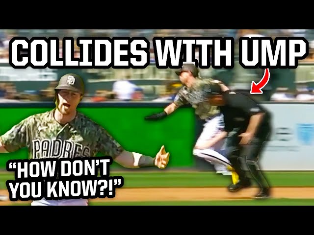 Umpire gets in the runner's way, a breakdown