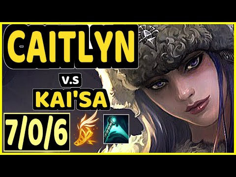 THEUSMA (CAITLYN) vs KAI'SA - 7/0/6 KDA BOTTOM ADC CHALLENGER GAMEPLAY - BR