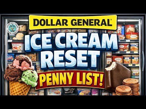 Dollar General Ice Cream Reset Penny List 2/23/26 **BREYERS STRAWBERRY IS NOT INCLUDED**