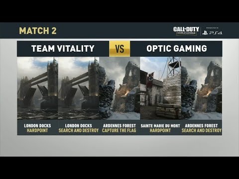 Optic Gaming vs Team Vitality - CWL Stage 1 2018 - CoD: WW2