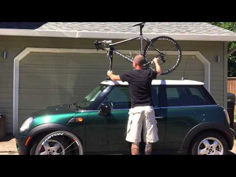SeaSucker Bike Rack on a Mini Cooper