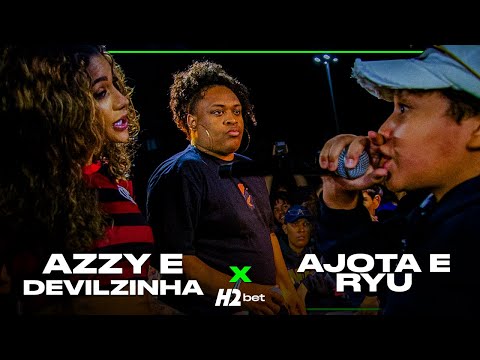 (SURPREENDEU) AZZY E DEVILZINHA X AJOTA E RYU | PRIMEIRA FASE | 400ª BATALHA DA ALDEIA  (DUPLAS)