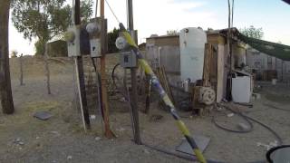 preview picture of video 'Los Algodones, Mexico, 13 July 2013, Drive along the Mexican side of the US Border Fence'