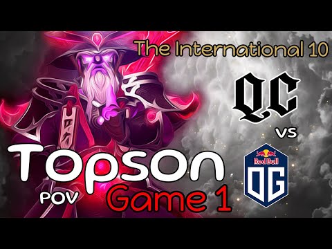The International 10 | OG vs Quincy Crew | Game 1 | Topson Void Spirit POV | LOWER BRACKET
