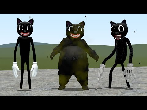 CARTOON CAT FATTY VS TREVOR HENDERSON CREATURES!! Garry's Mod
