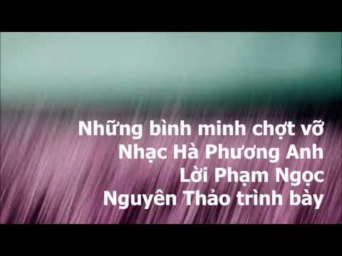 Những bình minh chợt vỡ - Nguyên Thảo
