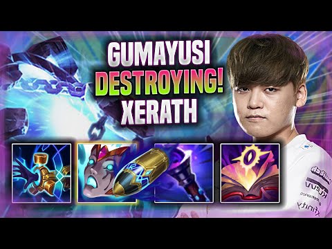 GUMAYUSI DESTROYING WITH XERATH! - T1 Gumayusi Plays Xerath ADC vs Aphelios! | Preseason 2022