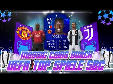 FIFA 19: MASSIG COINS DURCH UEFA TOP SPIELE SBC MACHEN 😱 UEFA SBC TRADING TIPPS