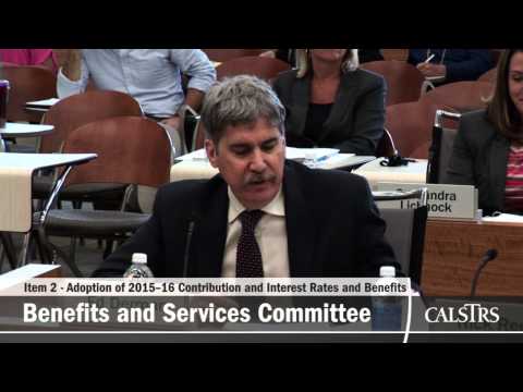 Teachers' Retirement Board April 2015 - Benefits and Services Committee