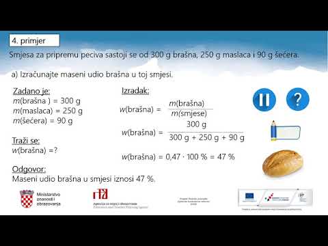 Kemija 7.r. OŠ -  Iskazivanje sastava smjese