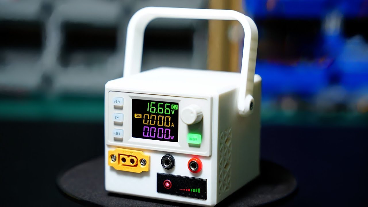 Build a Portable adjustable power supply (built-in battery + external power supply)
