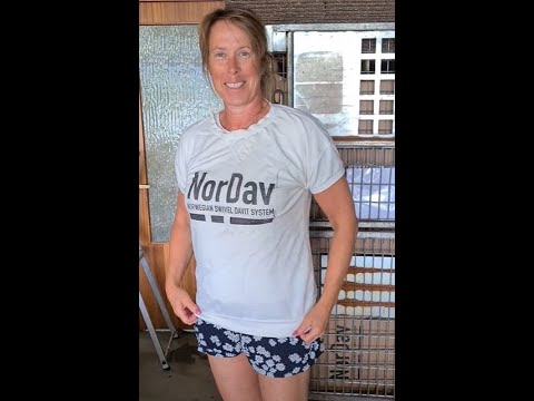 NorDav Swivel Davit -  12v installation - Trained crew, rock'n roll  - Princess V39