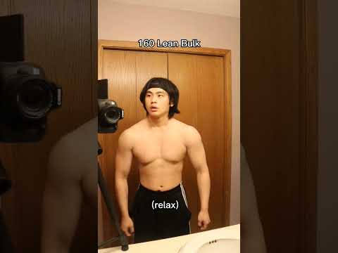 160 IB Dirty Bulk VS 160 IB Lean Bulk #fitness #gym #shorts #transformation