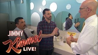 Jimmy Kimmel and Guillermo Learn How to Wash Their Hands