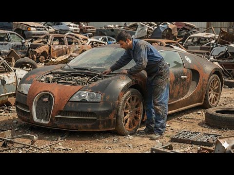 ASMR: ABANDONED Bugatti Veyron! | Full Restoration From RUSTED JUNK!