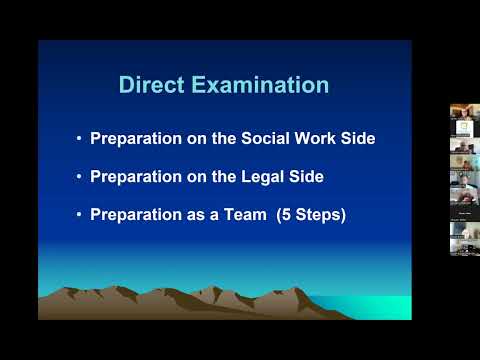 NMFAP ECHO Session #62: Preparing Your Client to Testify Using a Team Approach