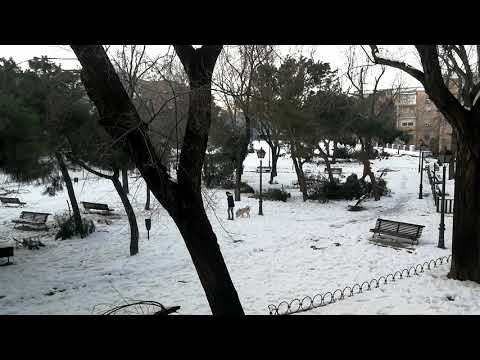 Time-lapse de la nevada en Madrid 2021