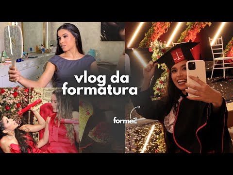 MINHA FORMATURA DA FACULDADE | vlog, arrume-se comigo e celebração | formei! ✨