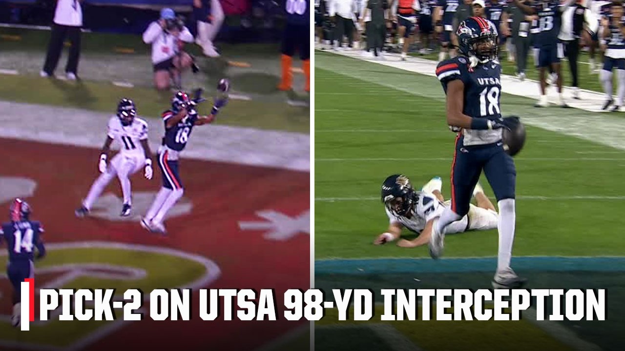 98-YD INTERCEPTION FOR UTSA ON 2-POINT CONVERSION 🚨 | ESPN College Football