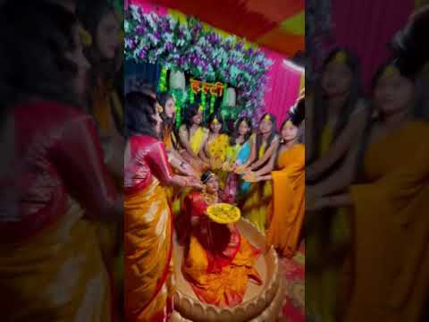 girls haldi close up with family bhalki haldi cinematic shoot bts haldi ceremony video girls #shorts