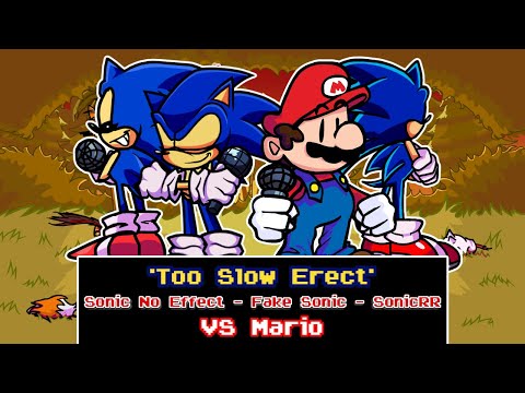 FNF - Too Slow: Erect / 3 Sonic's vs Mario (Hard/SonicEXE/Charted)