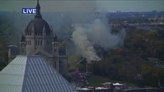 Crews Battle Large House Fire Near St. Paul Cathedral