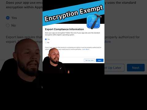 Xcode Tip - No More Export Exempt Pop Up #iosdeveloper #swift #xcode thumbnail
