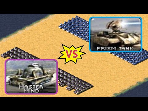 Master Mind vs Prism Tank - Same Cost - Red Alert 2